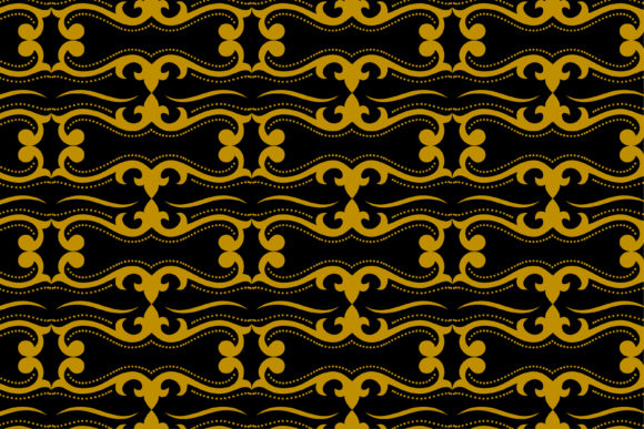 Abstract Floral Pattern Batik Gold Black: A Seller’s Review for Patterns & Digital Products
