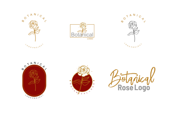Botanical Rose Logo: A Versatile Design for Crafters and Logo Lovers