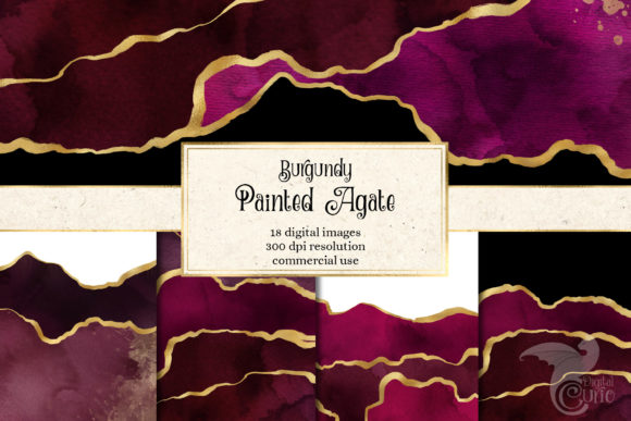 Burgundy Painted Agate: A Luxurious Texture for Editorial and Web Design