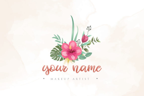Creative Floral Logo Design: A Versatile Branding & Crafting Asset for Makers