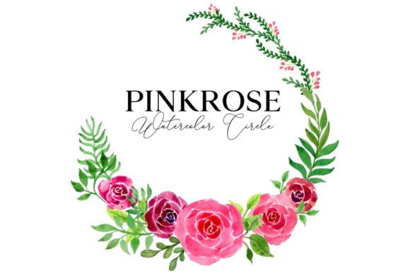 Floral Pinkrose Circle Element: A Versatile Web Design Asset for Content Publishers