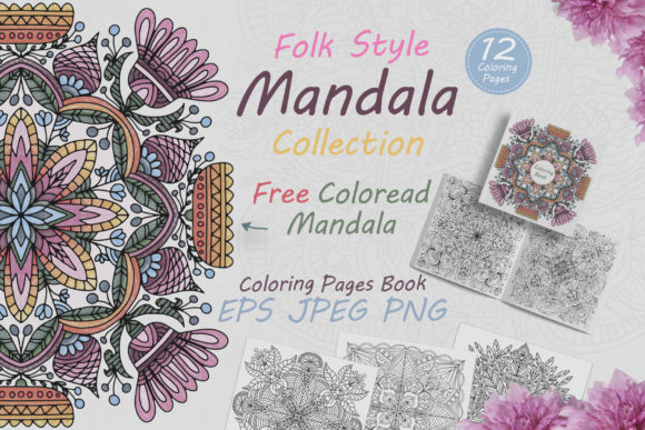 Folk-Style Mandala Graphics for Local Business Branding and Packaging