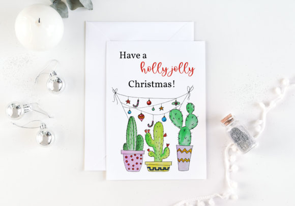 Funny Christmas Card Print Templates for Festive Blog Design