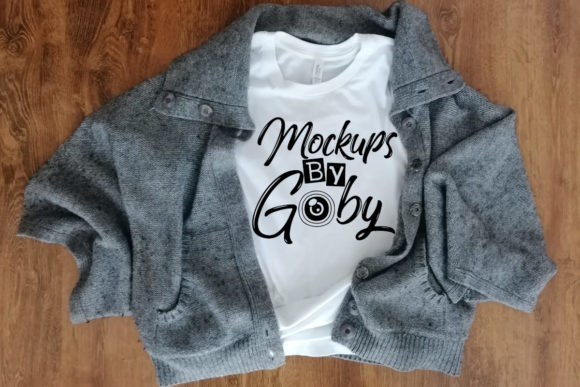 Mockup White T-Shirt, Grey Blouse, Photo for T-Shirts & Handmade Business Design