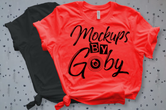Mockups Black and Red T-shirt: A Bold Design Asset for Branding and Merch Projects