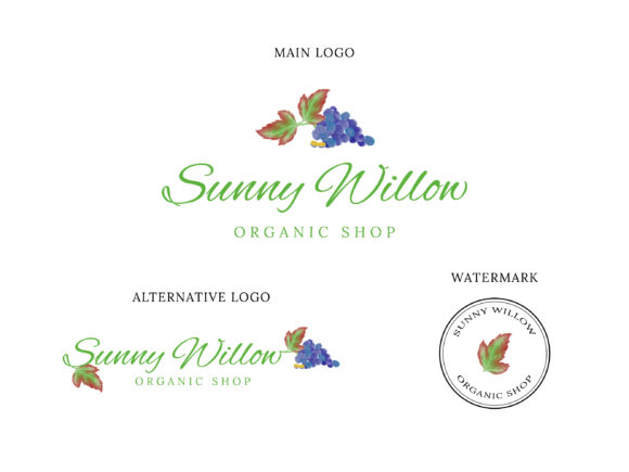 Organic Shop Logo Design for Food Brands