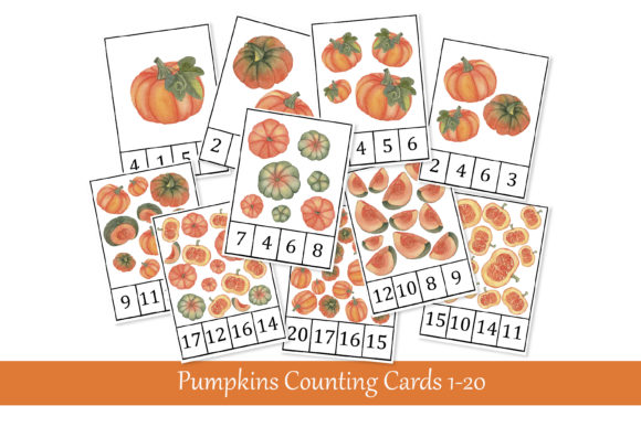 Pumpkins Counting Cards: Prek Math Asset Review