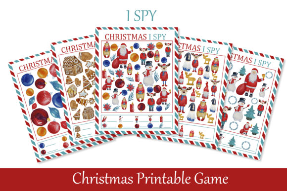 Reviewing I Spy Christmas Printable Game for Kids for Real Client Design Work
