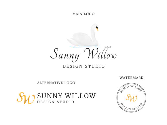 Swan Logo Design, Boutique Logo: Elegant Logos for Sophisticated Branding