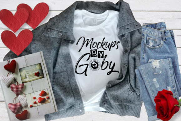 White Shirt Mockups, Knitted Swetershirt: A Valentine’s Day Design Gem for Local Branding