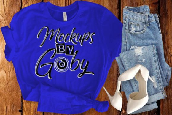 Wome Blue T-Shirt Mockups: A Smart Pick for Etsy & Print-on-Demand Sellers