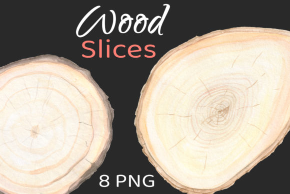 Wood Frame Slice Clipart Background for Decorative Elements Sellers